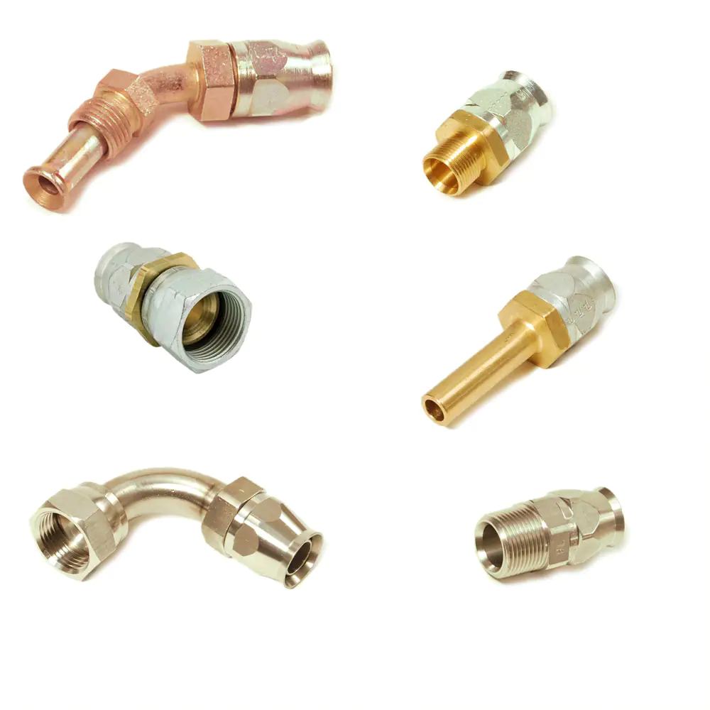 派克90系列，現(xiàn)場可拆式軟管接頭，用于PTFE 軟管連接